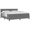 vidaXL Cama tipo Box Spring Gris claro y . 200 x 200 cm Tela de Pana