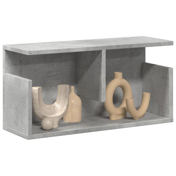 vidaXL Mueble de pared madera de ingenier&iacute;a gris hormig&oacute;n 60x20x30 cm