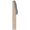 vidaXL Cabecero tapizado Gris Claro 200 cm Madera de pino macizo