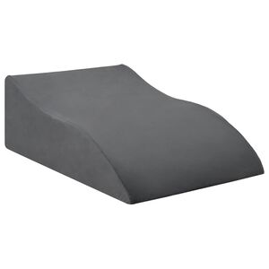 vidaXL Almohada para Piernas 68 x 41 x 21 cm Espuma PU Gris