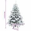 vidaXL Árbol de Navidad artificial con 150 LED Verde 120 cm PE y PVC