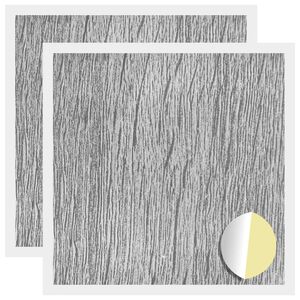 vidaXL Cubierta de Tornillo Autoadhesiva 2 uds. Gris Sonoma