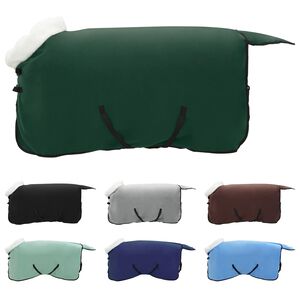vidaXL Manta para Caballo Verde oscuro completo 95 cm Forro polar