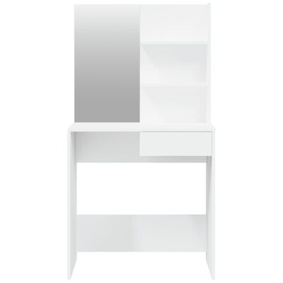 vidaXL Tocador con espejo blanco 74,5x40x141 cm