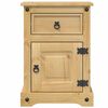 vidaXL Mesita de noche Corona madera maciza de pino 45x35x64 cm
