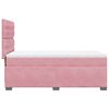 vidaXL Cama box spring con colch&oacute;n terciopelo rosa 80x200 cm
