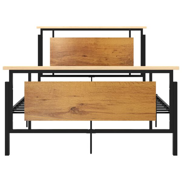 vidaXL Estructura de cama sin colch&oacute;n metal 120x200 cm