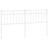 vidaXL Cabecero de repuesto de metal blanco 160 cm
