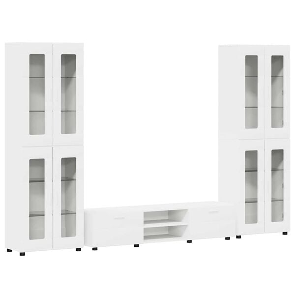 vidaXL Conjunto de mueble de TV con caj&oacute;n FLORIN Madera de ingenier&iacute;a