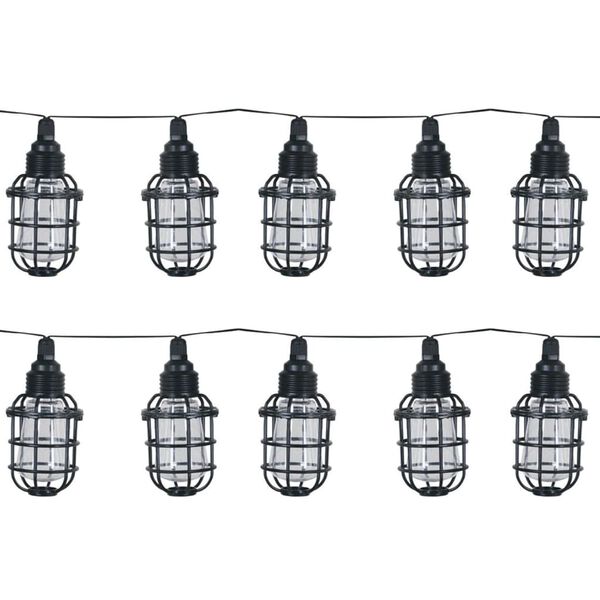 Luxform Tira de luces solar LED de jard&iacute;n Corsica transparente y negro