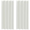 vidaXL Cortina de Voilé 2 pcs Crema 260 x 140 cm Poliéster