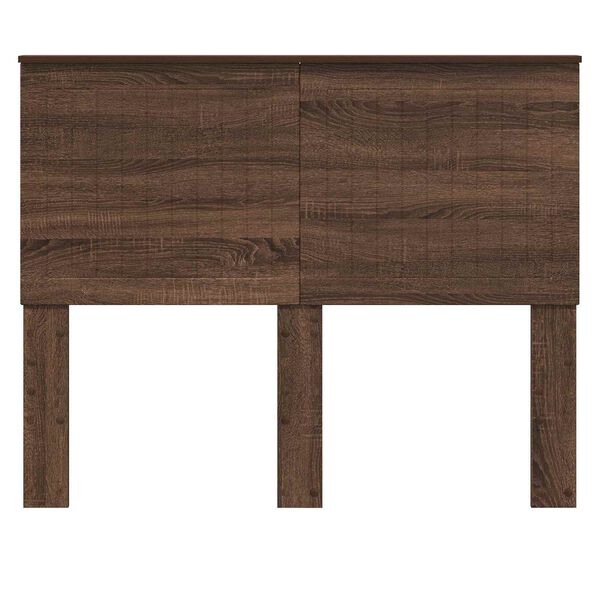 vidaXL Cabecero con cabecera Roble Marr&oacute;n 120 cm Madera contrachapada