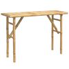 vidaXL Mesa consola de bamb&uacute; 115x39x75 cm