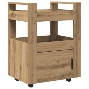 vidaXL Carro de Cocina Roble artisan 60 x 45 x 80 cm