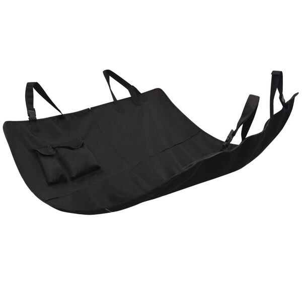 vidaXL Funda de asiento de coche para mascotas 148x142 cm negra