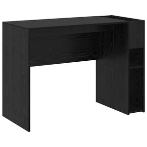 vidaXL Escritorio Roble Negro Madera de ingenier&iacute;a 109 x 50 x 78 cm