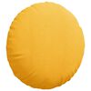 vidaXL Cojines para asiento 2 pcs Amarillo Claro &Oslash; 50 cm Tela de pana