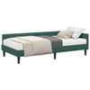 vidaXL Estructura de Cama Esquina con Colch&oacute;n 2 uds. Verde Terciopelo