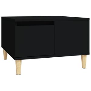 vidaXL Mesa de centro madera contrachapada negro 55x55x36,5 cm