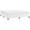 vidaXL Estructura de cama sin colchón cuero sintético blanco 180x200cm