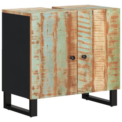 vidaXL Conjunto de muebles de baño 3 piezas madera maciza reciclada