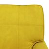 vidaXL Sill&oacute;n reclinable Amarillo 91 x 157 x 91 cm Terciopelo