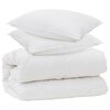 vidaXL Edred&oacute;n con almohadas con almohada 3 uds. Blanco Microfibra