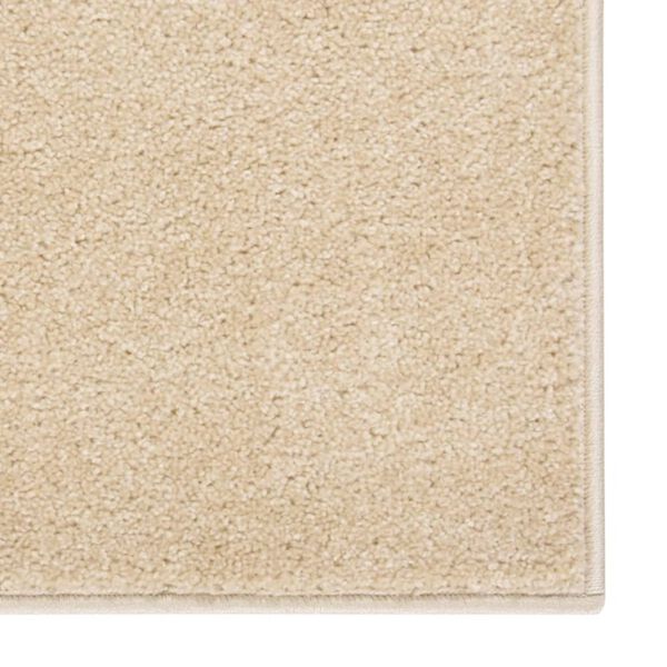 vidaXL Alfombra de pelo corto beige 160x230 cm