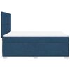 vidaXL Cama box spring con colch&oacute;n tela azul 140x200 cm