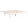 vidaXL Estructura de cama sin colch&oacute;n madera de pino blanca 120x200 cm