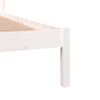 vidaXL Estructura de cama sin colch&oacute;n madera pino blanco 140x190 cm