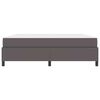 vidaXL Estructura de cama con colchón Gris 180 x 200 cm tela