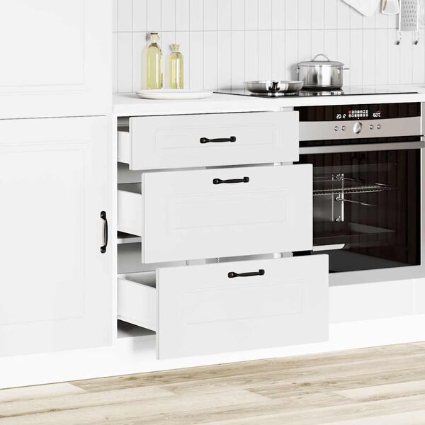 vidaXL Mueble bajo de cocina Kalmar madera de ingenier&iacute;a blanca