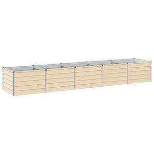 vidaXL Cama de Jard&iacute;n Elevada Marfil 400 x 80 x 55 cm