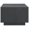 vidaXL Mesa de centro de madera maciza de pino gris 110x50x33,5 cm