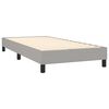vidaXL Cama box spring con colch&oacute;n tela gris claro 90x190 cm