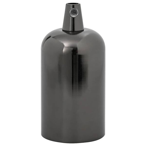 vidaXL Portal&aacute;mparas 2 uds bronce negro brillante E27