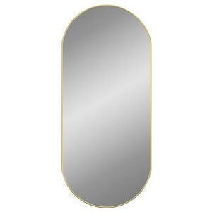 vidaXL Espejo de pared ovalado dorado 100x45 cm