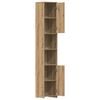 vidaXL Armario de baño madera ingeniería roble artisan 30x30x183,5 cm
