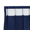 vidaXL Cortinas opacas 2 pcs Azul Oscuro 140 x 140 cm Terciopelo