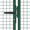 vidaXL Puerta de jardín de malla de acero 400x125 cm Verde