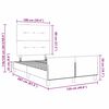 vidaXL Cama tipo Box Spring Gris oscuro 120 x 200 cm Terciopelo