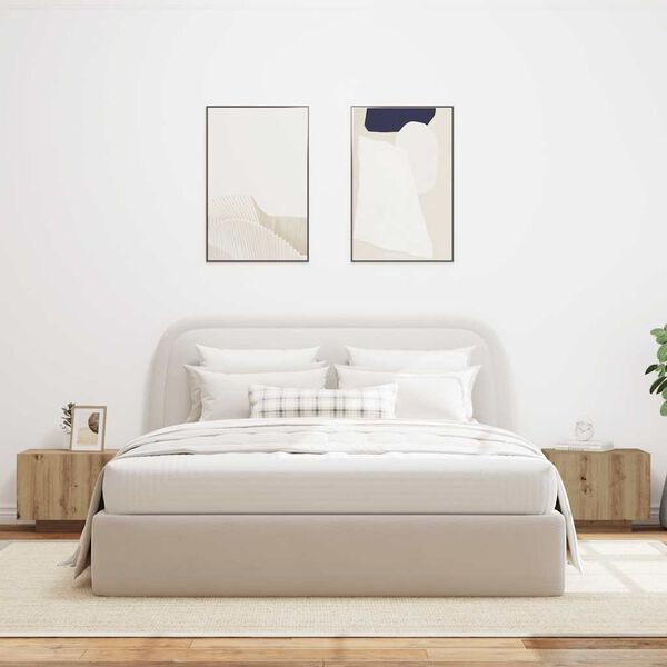 vidaXL Mesita de noche madera de ingenier&iacute;a roble artisian 100x35x40cm