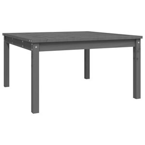 vidaXL Mesa de jard&iacute;n madera maciza pino gris 82,5x82,5x45 cm
