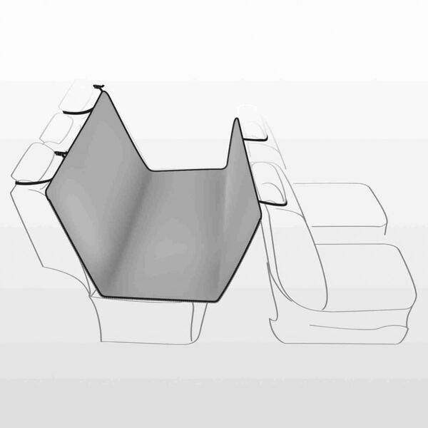 TRIXIE Funda de asiento de coche para perros gris claro 160x145 cm
