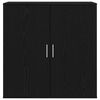 vidaXL Aparador Roble Negro 79 x 38 x 80 cm Madera de ingenier&iacute;a