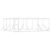 vidaXL Perrera de exterior acero galvanizado plateado 6x6x2 m