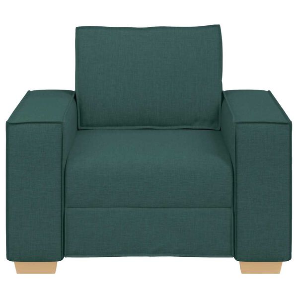 vidaXL Sill&oacute;n Sof&aacute; Tela Verde Oscuro 60 cm