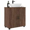 vidaXL Gabinete de Ba&ntilde;o con puerta Roble Marr&oacute;n 61 x 35 x 64 cm