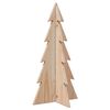 vidaXL &Aacute;rbol de Navidad de madera de adorno madera maciza pino 59,5 cm